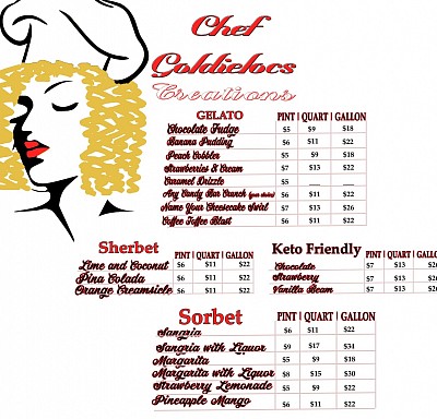 ☆☆☆ HOMEMADE FRESH GELATO AND SORBET ☆☆☆